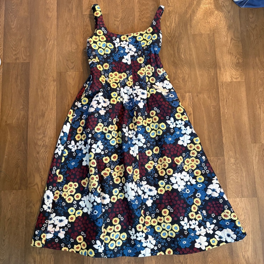 Maeve by Anthropologie Floral Pattern Mulitcolor Boho Cottage Style Strap Dress